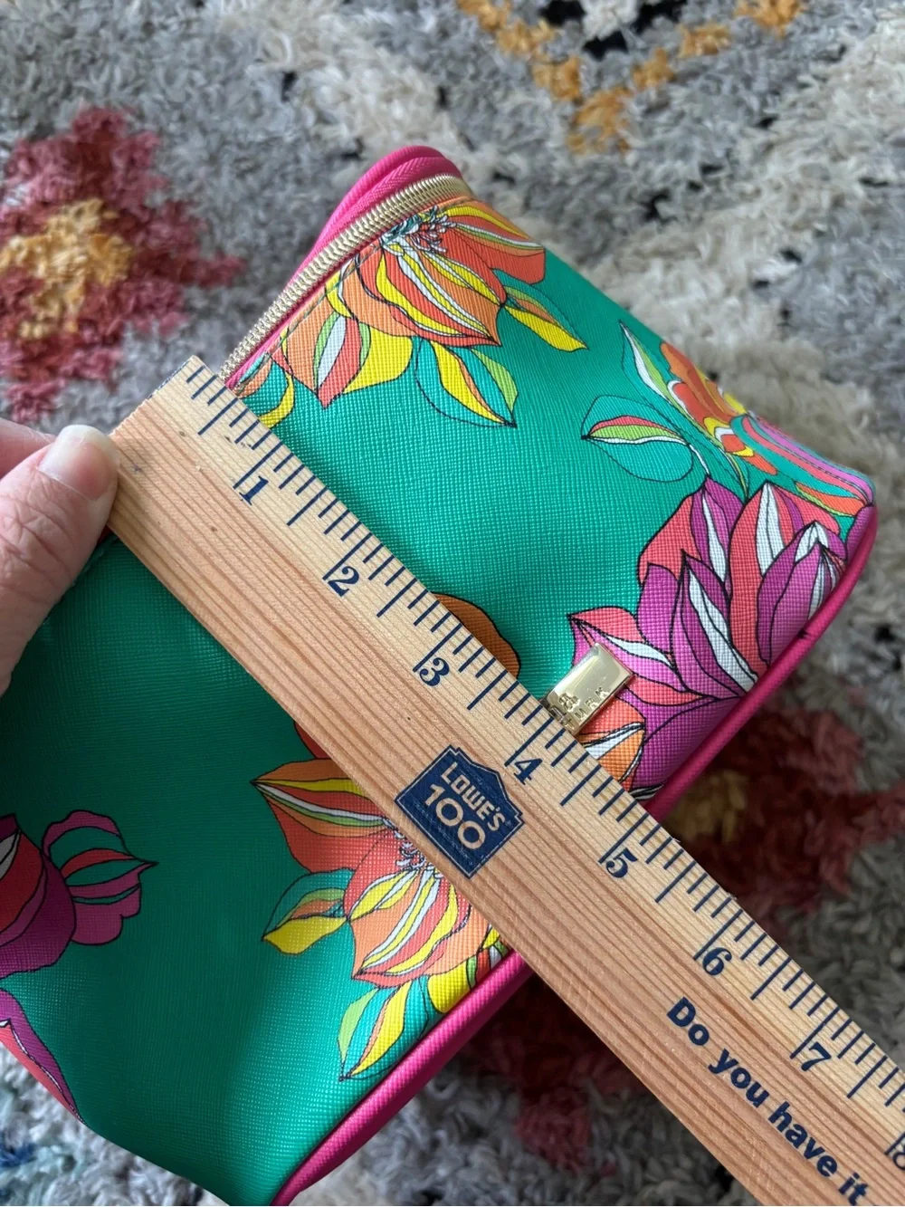 Trina Turk floral make up bag